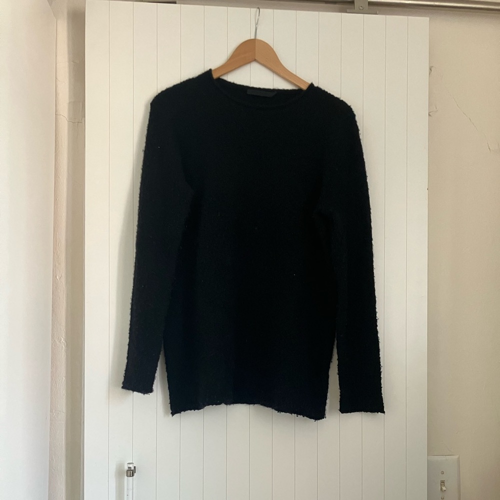 Jenni Kayne black boucle sweater, S.